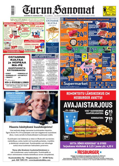 Turun Sanomat 13.5.2026