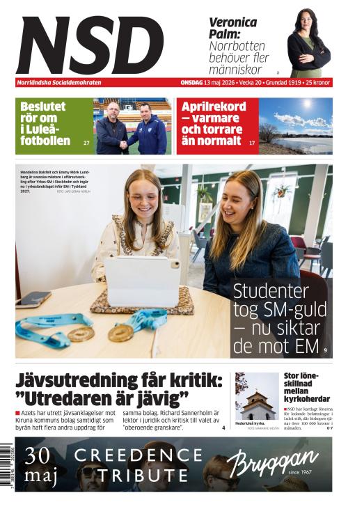 Norrländska Socialdemokraten 13.5.2026