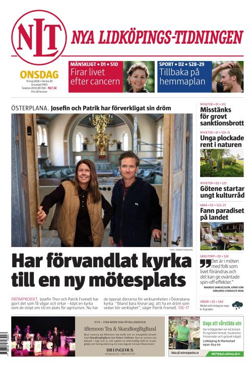 Nya Lidköpings-Tidningen 13.5.2026