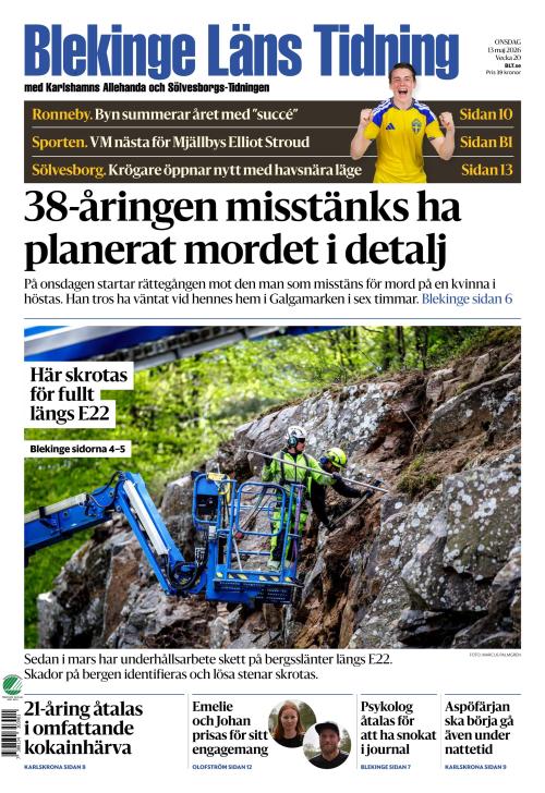 Blekinge Läns Tidning 13.5.2026