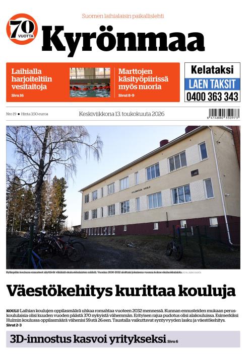 Kyrönmaa-lehti 13.5.2026