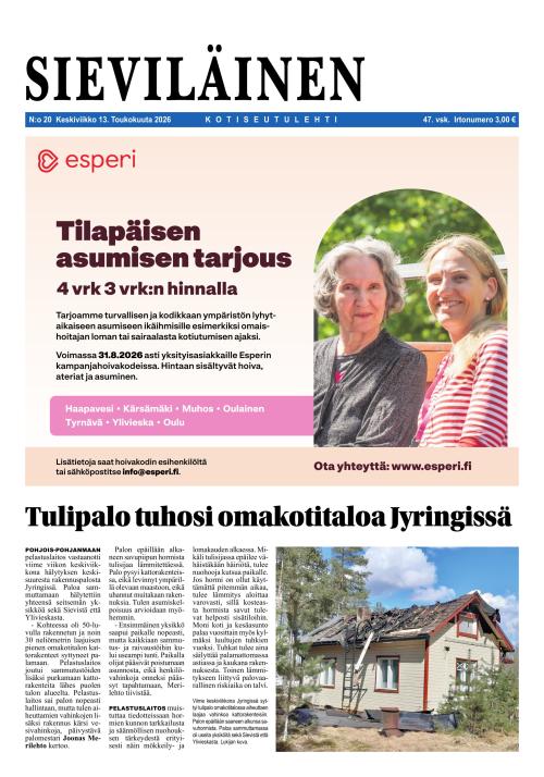 Sieviläinen 13.5.2026