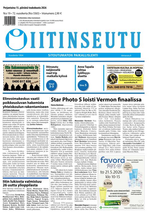 Iitinseutu 15.5.2026