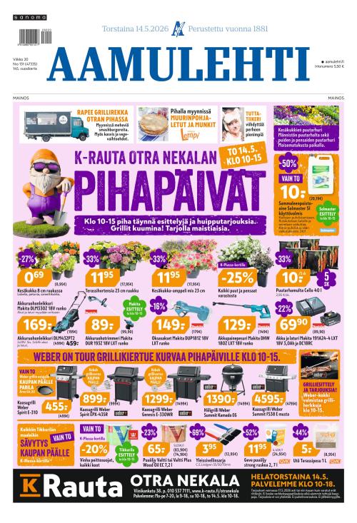 Aamulehti 14.5.2026