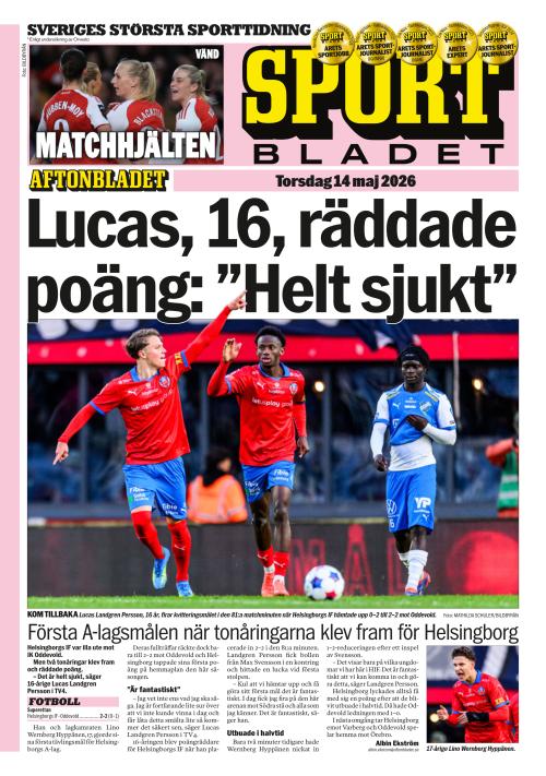 Aftonbladet Sportbladet 14.5.2026