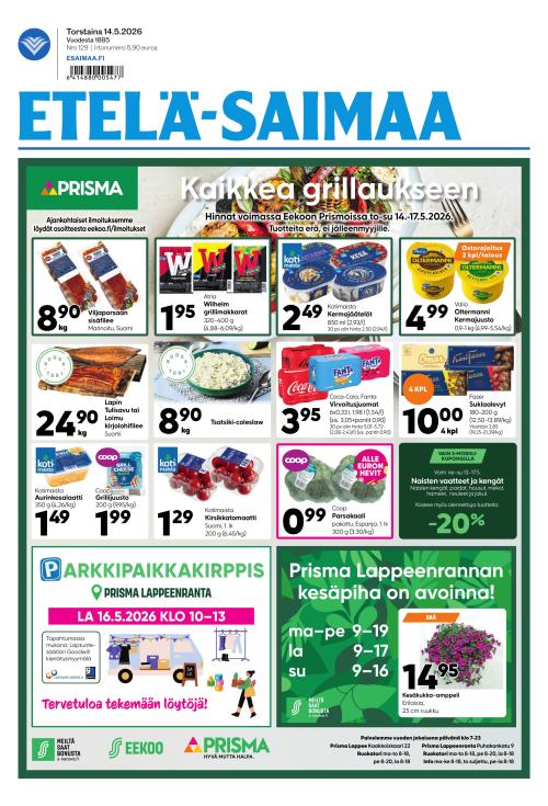 Etelä-Saimaa 14.5.2026