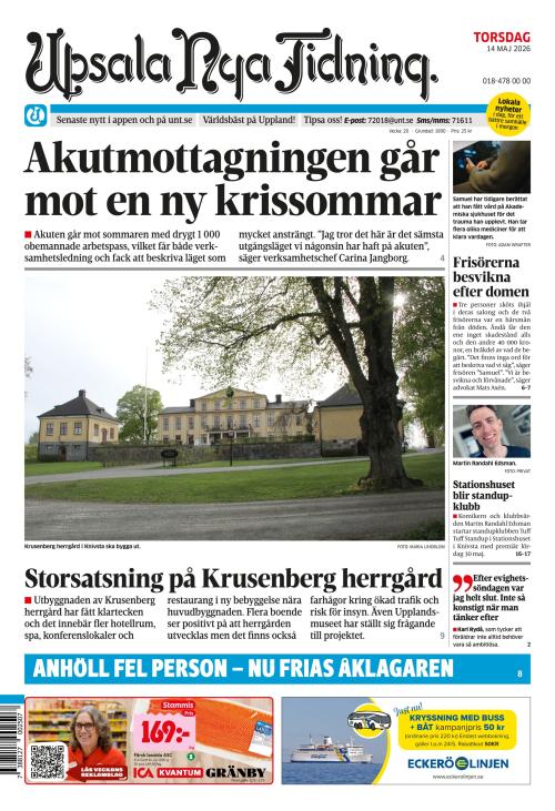 Upsala Nya Tidning 14.5.2026