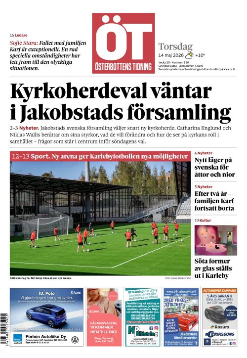 Österbottens Tidning 14.5.2026