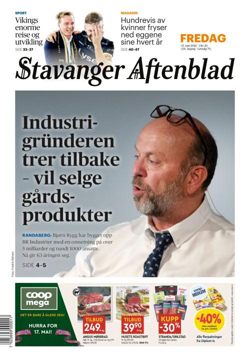 Stavanger Aftenblad 15.5.2026