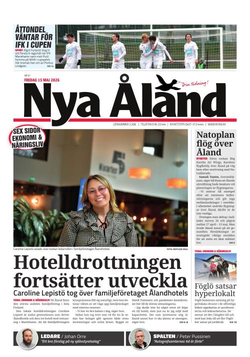 Nya Åland 15.5.2026