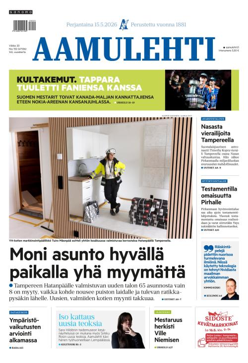 Aamulehti 15.5.2026
