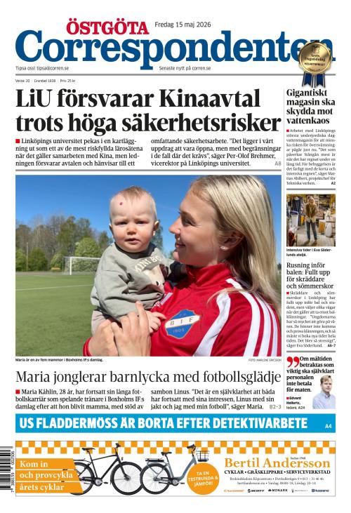 Östgöta Correspondenten 15.5.2026