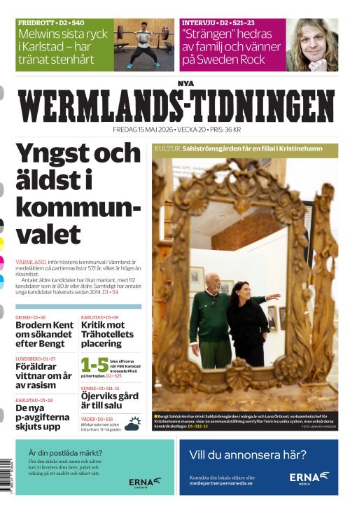 Nya Wermlands-Tidningen 15.5.2026