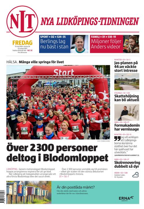 Nya Lidköpings-Tidningen 15.5.2026