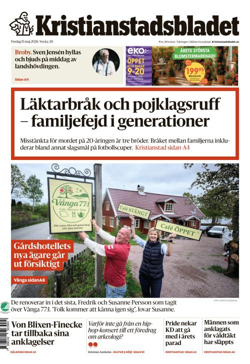 Kristianstadsbladet 15.5.2026