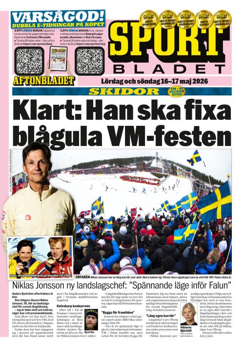 Aftonbladet Sportbladet 16.5.2026