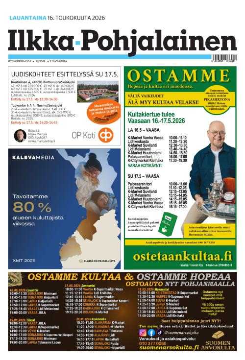 Ilkka-Pohjalainen 16.5.2026