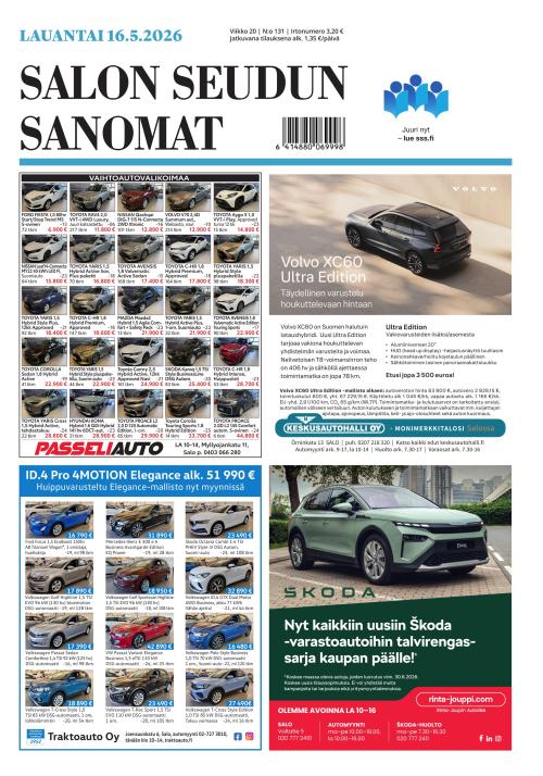 Salon Seudun Sanomat 16.5.2026