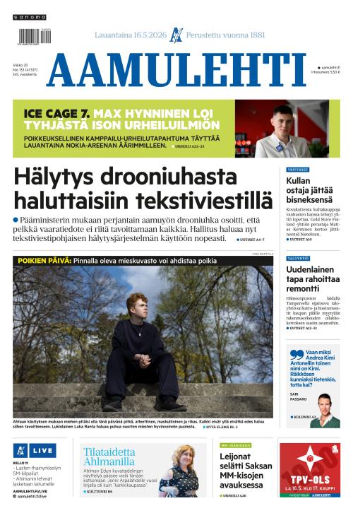 Aamulehti 16.5.2026
