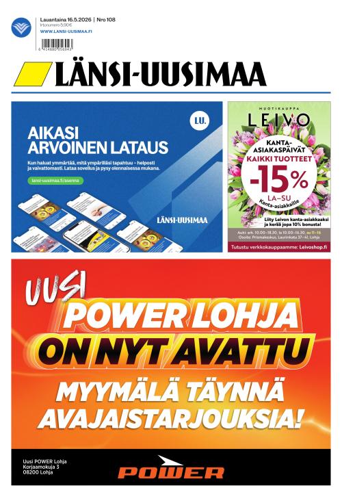 Länsi-Uusimaa 16.5.2026