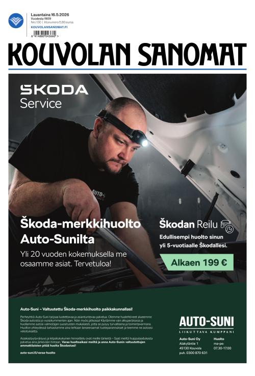 Kouvolan Sanomat 16.5.2026