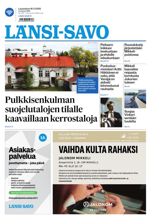 Länsi-Savo 16.5.2026