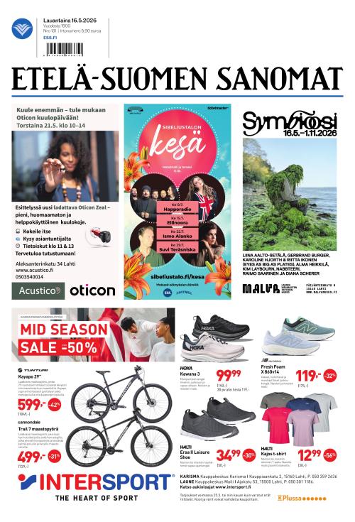 Etelä-Suomen Sanomat 16.5.2026