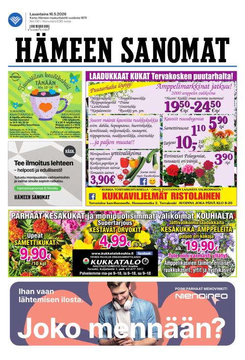 Hämeen Sanomat 16.5.2026