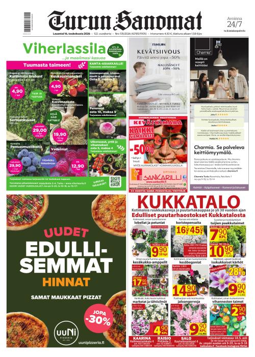 Turun Sanomat 16.5.2026