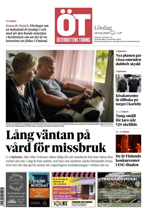 Österbottens Tidning 16.5.2026