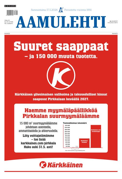 Aamulehti 17.5.2026