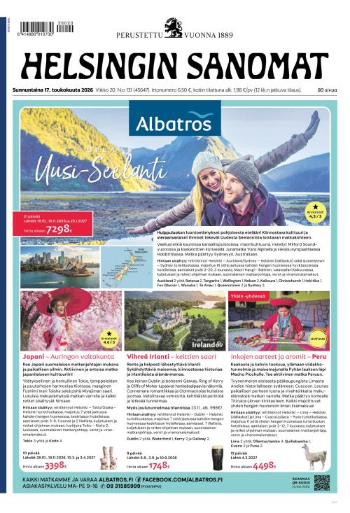 Helsingin Sanomat 17.5.2026