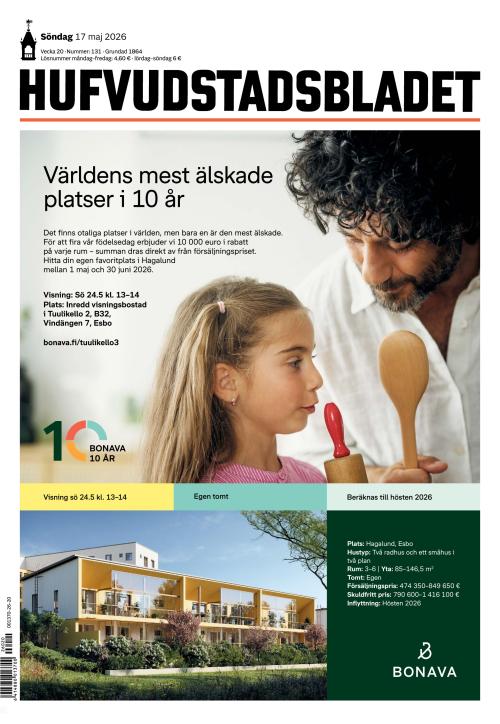 Hufvudstadsbladet 17.5.2026
