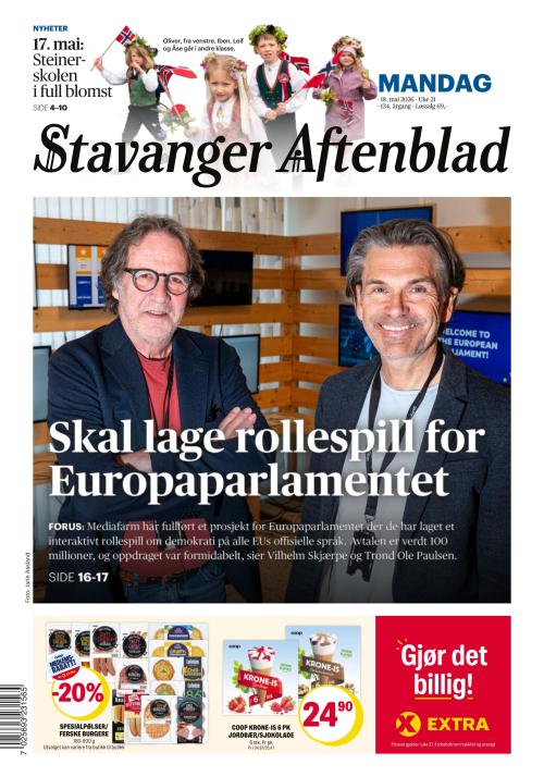 Stavanger Aftenblad 18.5.2026