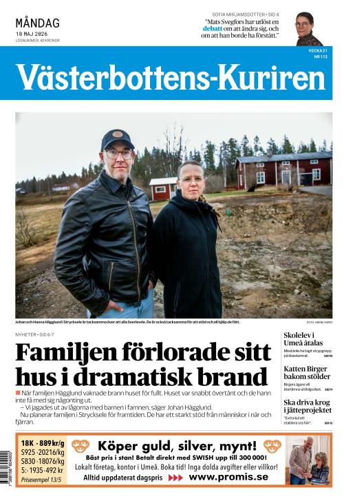 Västerbottens-Kuriren (SE) 18.5.2026