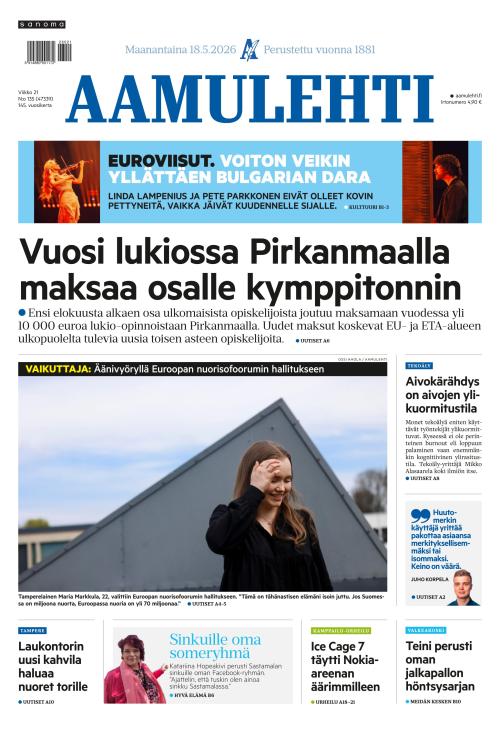 Aamulehti 18.5.2026