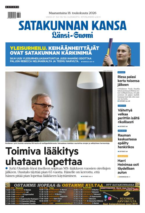 Satakunnan Kansa Länsi-Suomi 18.5.2026