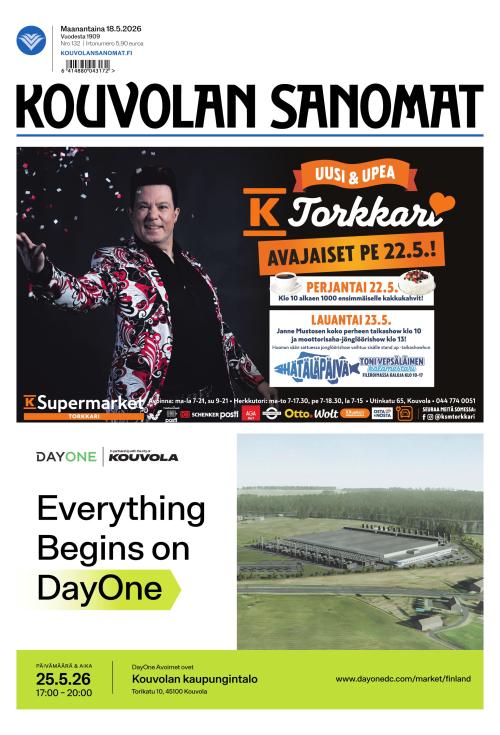 Kouvolan Sanomat 18.5.2026