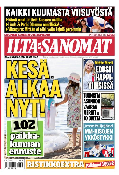 Ilta-Sanomat 18.5.2026
