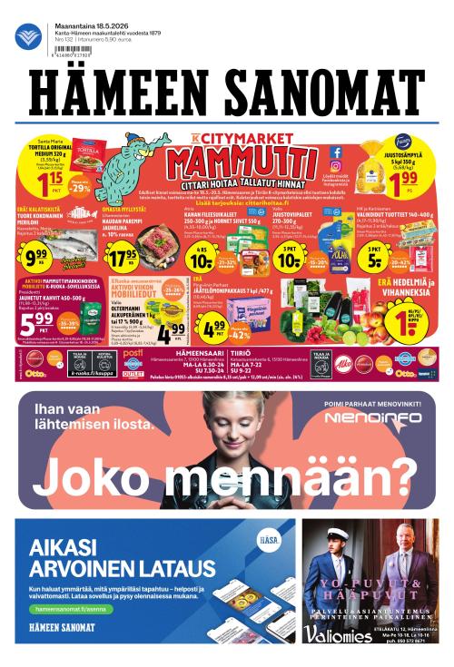 Hämeen Sanomat 18.5.2026