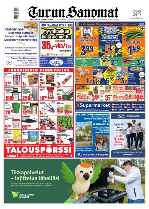 Turun Sanomat 18.5.2026