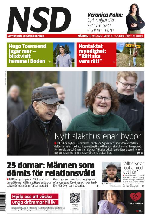 Norrländska Socialdemokraten 18.5.2026