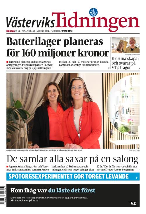 Västerviks-Tidningen 18.5.2026