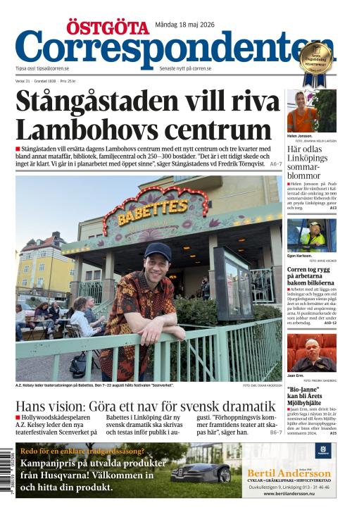 Östgöta Correspondenten 18.5.2026