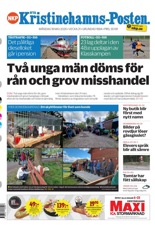 Nya Kristinehamns-Posten 18.5.2026