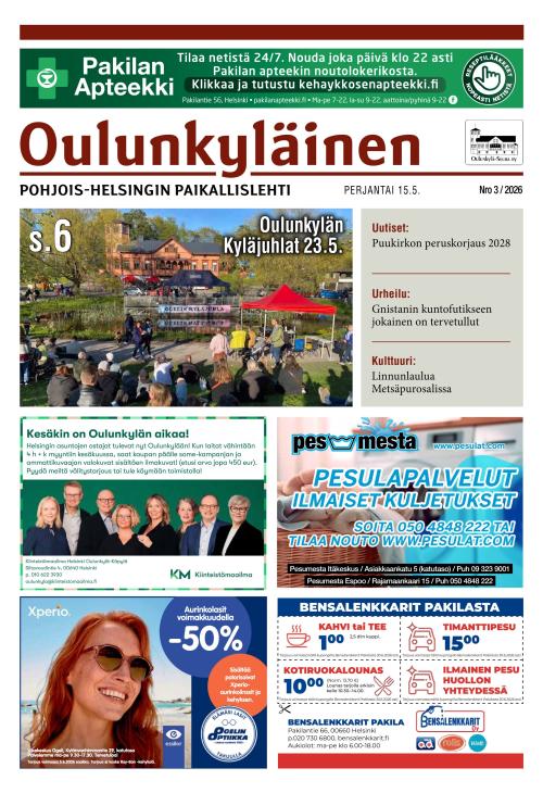 Oulunkyläinen 15.5.2026