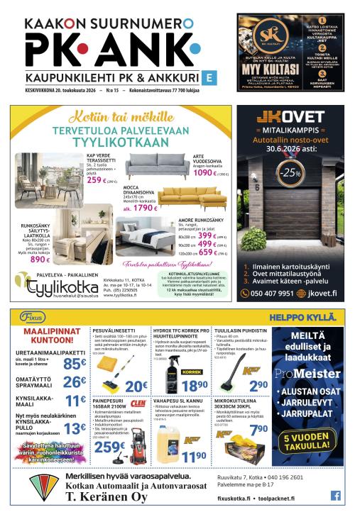 Kaupunkilehti Ankkuri 20.5.2026