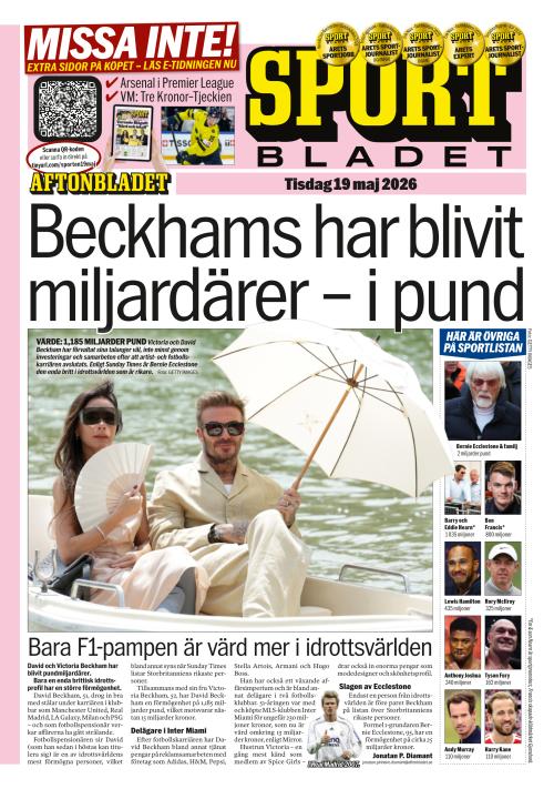 Aftonbladet Sportbladet 19.5.2026