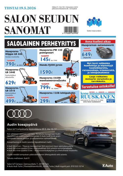 Salon Seudun Sanomat 19.5.2026