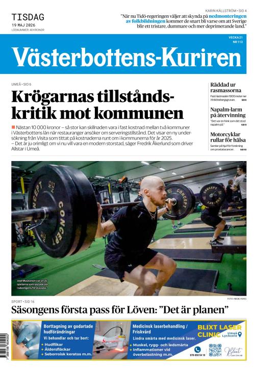 Västerbottens-Kuriren (SE) 19.5.2026